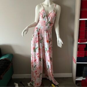 JN Floral Pink Jumpsuit